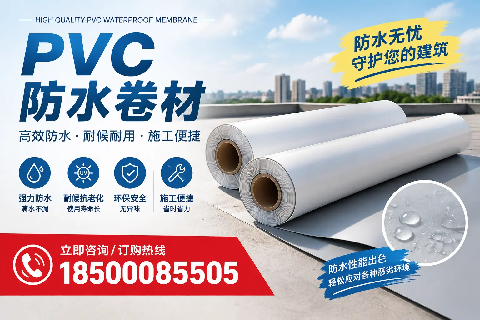 如何正确储存PVC防水卷材？保定用户的实用建议