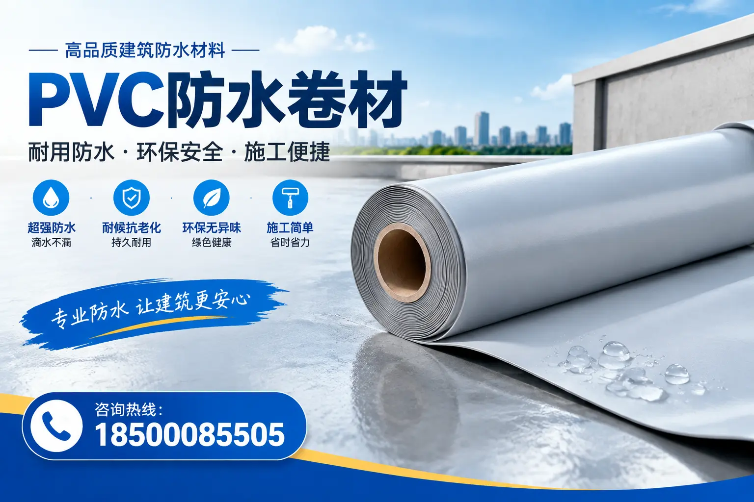 PVC防水卷材选型对比:如何做出明智选择?保定指南