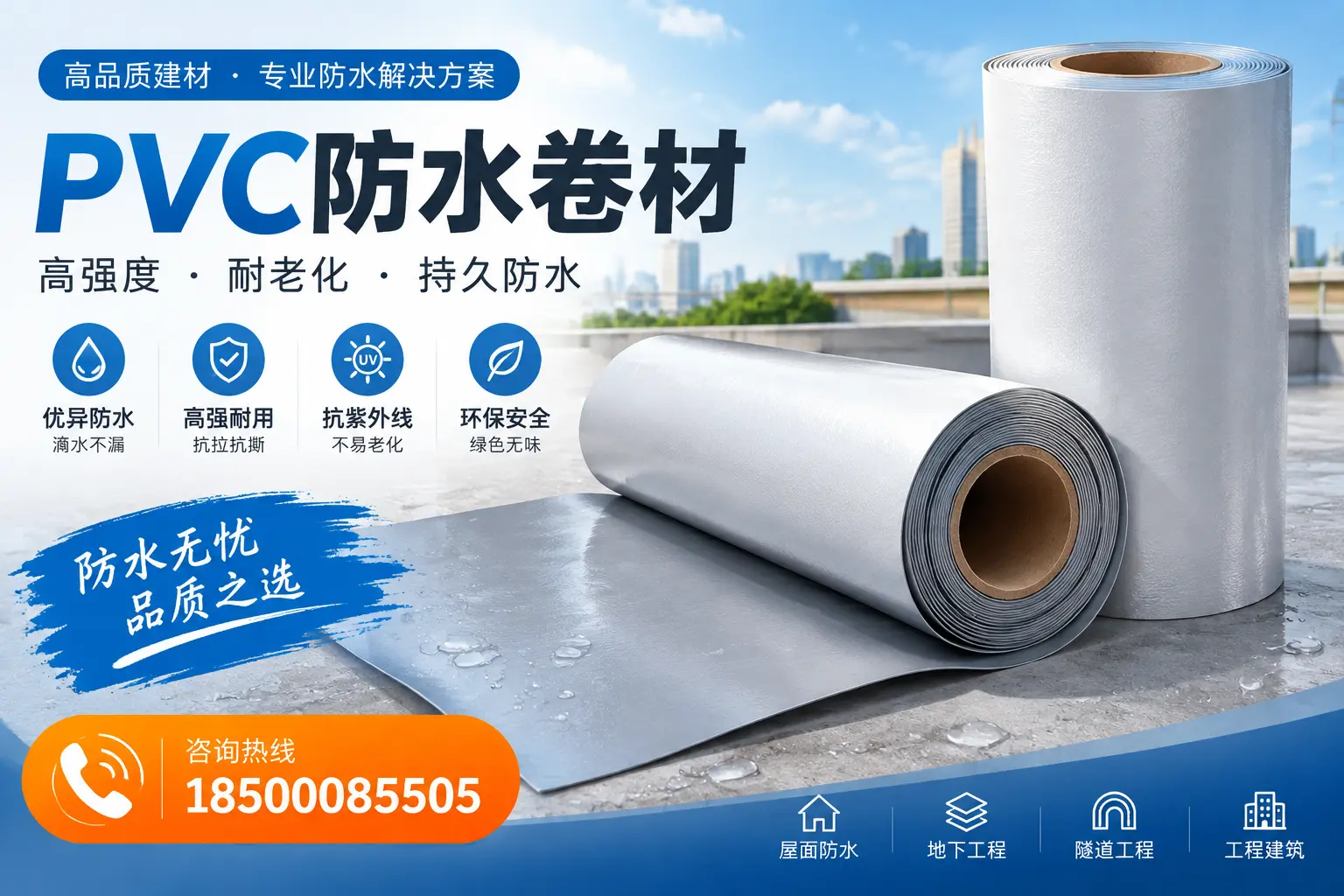 PVC防水卷材的使用寿命与维护周期,适合保定业主参考