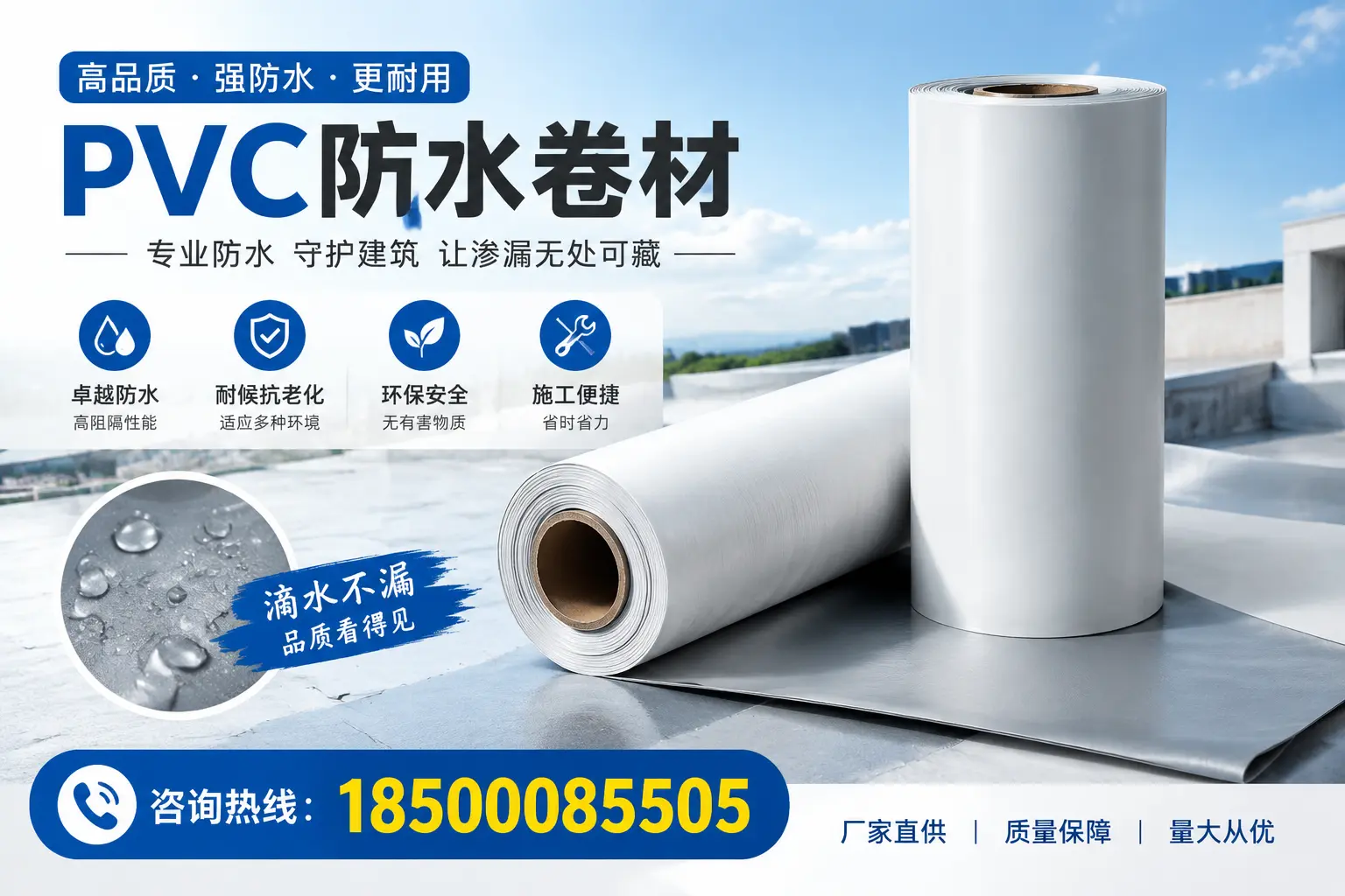 PVC防水卷材的优势与应用案例分析，适合保定市场